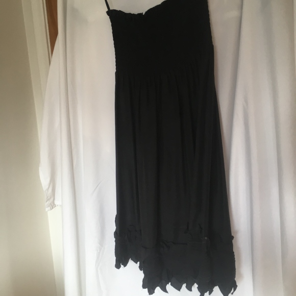 BCBG MaxAria Silk black strapless dress S - Picture 6 of 9